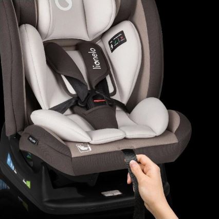 Lionelo - Детско столче за кола AART i-Size 40-150 см кафяво/кремаво