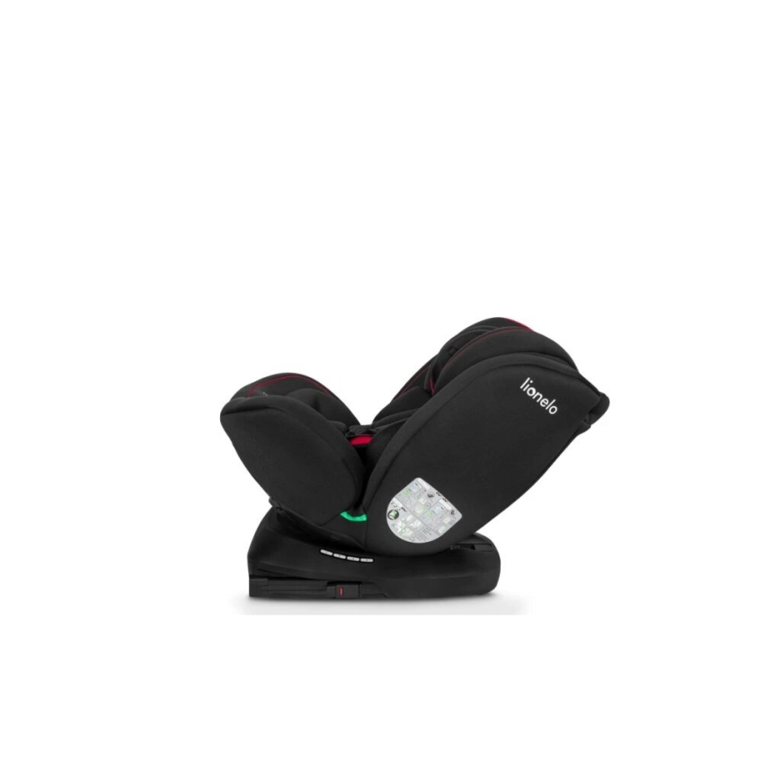 Lionelo - Детско столче за кола BASTIAAN i-Size 40-150 см черно/червено