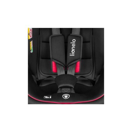 Lionelo - Детско столче за кола BASTIAAN i-Size 40-150 см черно/червено