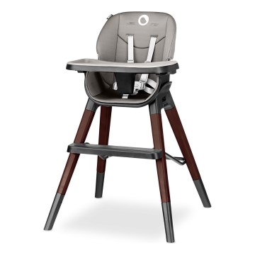 Lionelo - Детско столче за хранене 2 в 1 MONA черен оникс