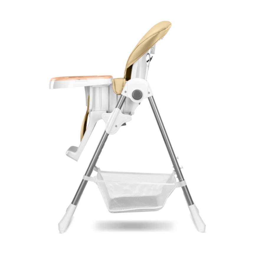 Lionelo - Детско столче за хранене LINN PLUS бял/бежов