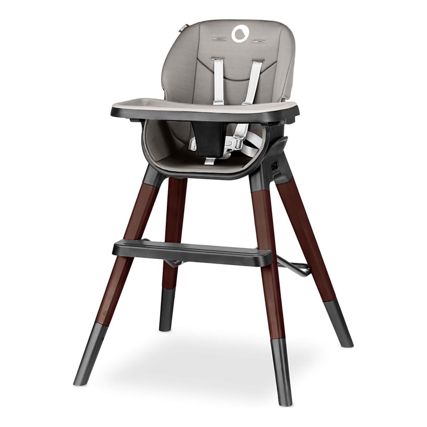 Lionelo - Детско столче за хранене MONA, черен оникс