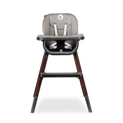 Lionelo - Детско столче за хранене MONA, черен оникс