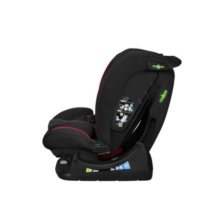 Lionelo - Детско столче за кола AART i-Size 40-150 см черно/червено