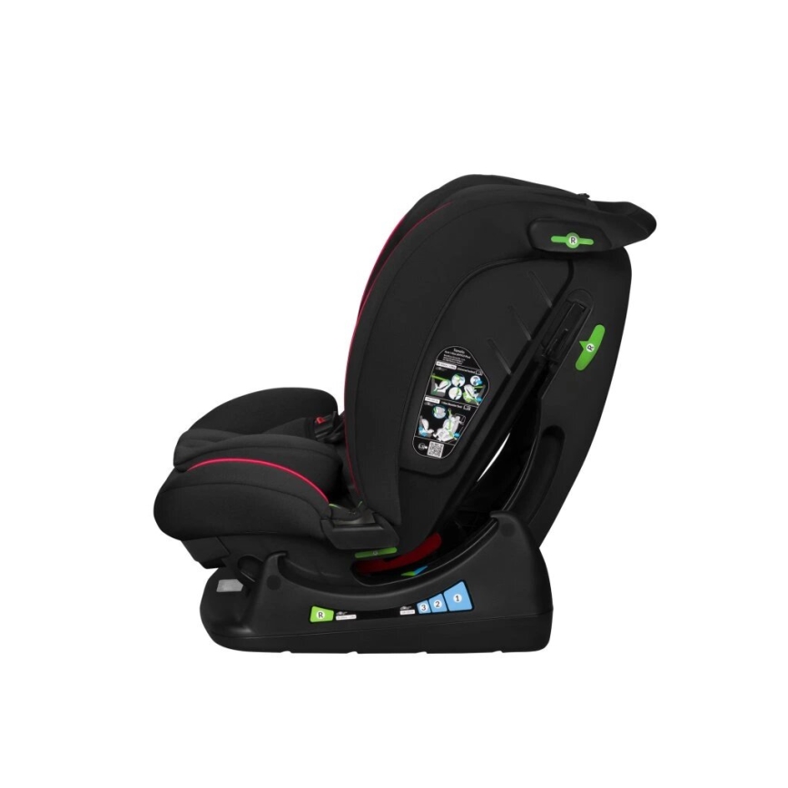 Lionelo - Детско столче за кола AART i-Size 40-150 см черно/червено
