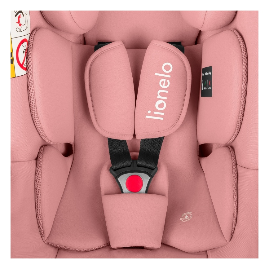Lionelo - Детско столче за кола ASTRID i-Size 40-87 см коралово-розово