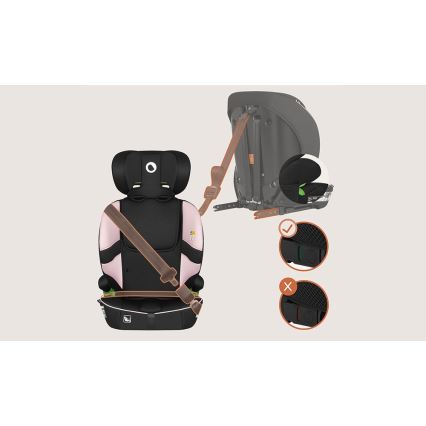 Lionelo - Детско столче за кола BILLY i-Size 76-150 cm Pink Baby