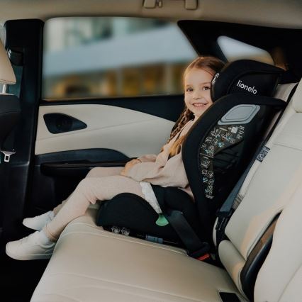Lionelo - Детско столче за кола IGO i-Size 100–150 см Черен карбон
