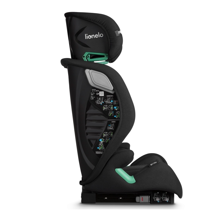 Lionelo - Детско столче за кола IGO i-Size 100–150 см Черен карбон