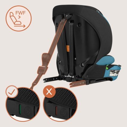 Lionelo - Детско столче за кола LEVI FIX i-Size 76-150 cm, кобалтово синьо