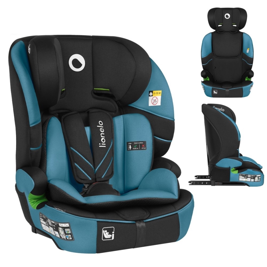 Lionelo - Детско столче за кола LEVI FIX i-Size 76-150 cm, кобалтово синьо