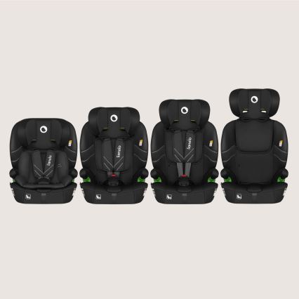 Lionelo - Детско столче за кола LEVI FIX i-Size 76-150 см, черен карбон