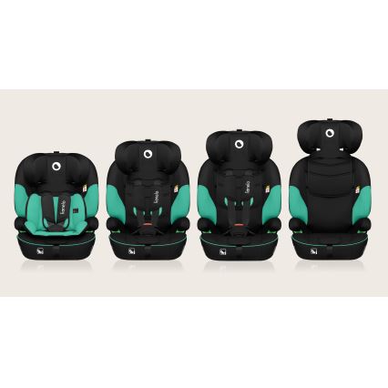 Lionelo - Детско столче за кола LEVI i-Size 76-150 см Изумрудено зелено