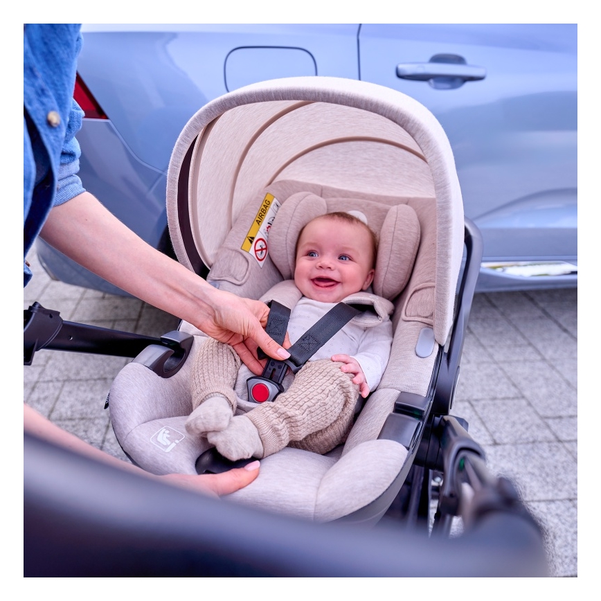 Lionelo - Детско столче за кола MOXIE i-Size 40-87 cm Пясъчен беж