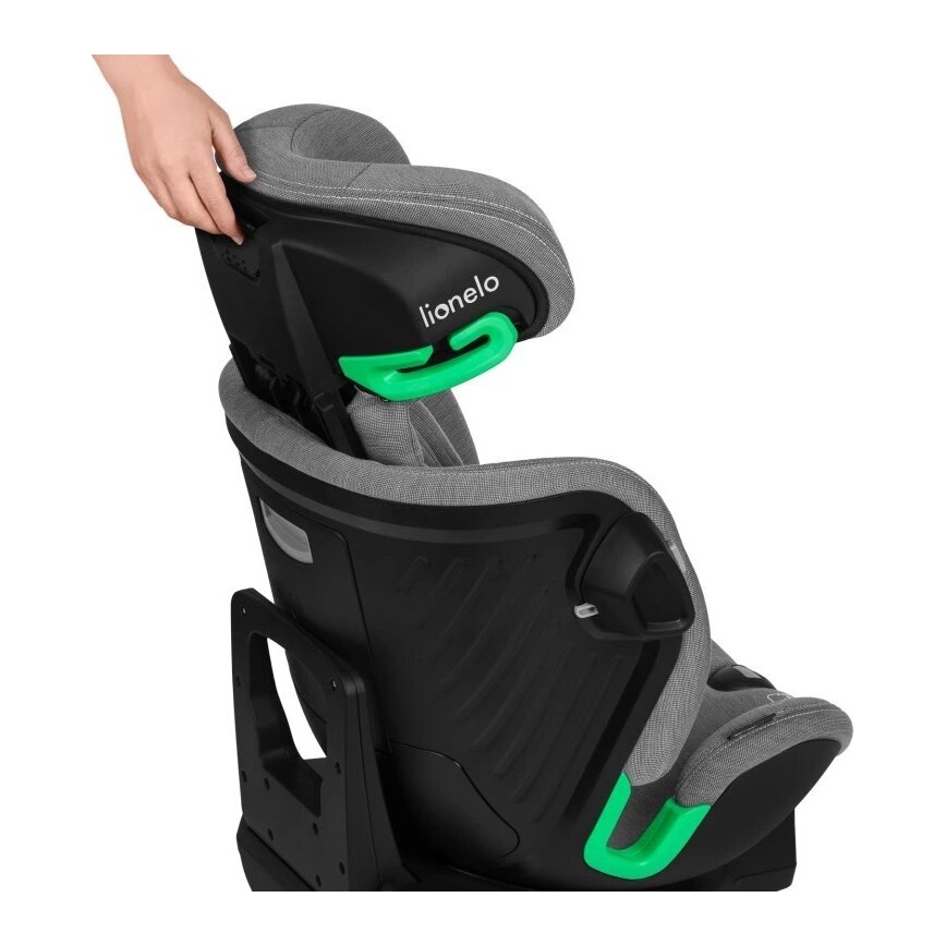 Lionelo - Детско столче за кола с въртяща се база HARMONY i-Size 40-150 см сиво