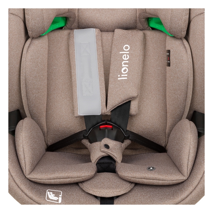 Lionelo - Детско столче за кола с въртяща се база LAVENDER i-Size 76-150 см бежово (Latte)
