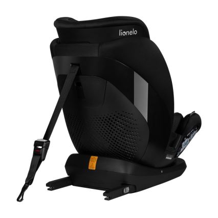 Lionelo - Детско столче за кола с въртяща се основа LAVENDER i-Size 76-150 cm Черен карбон