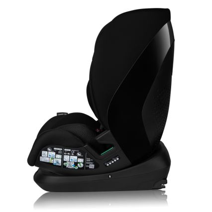 Lionelo - Детско столче за кола с въртяща се основа LAVENDER i-Size 76-150 cm Черен карбон