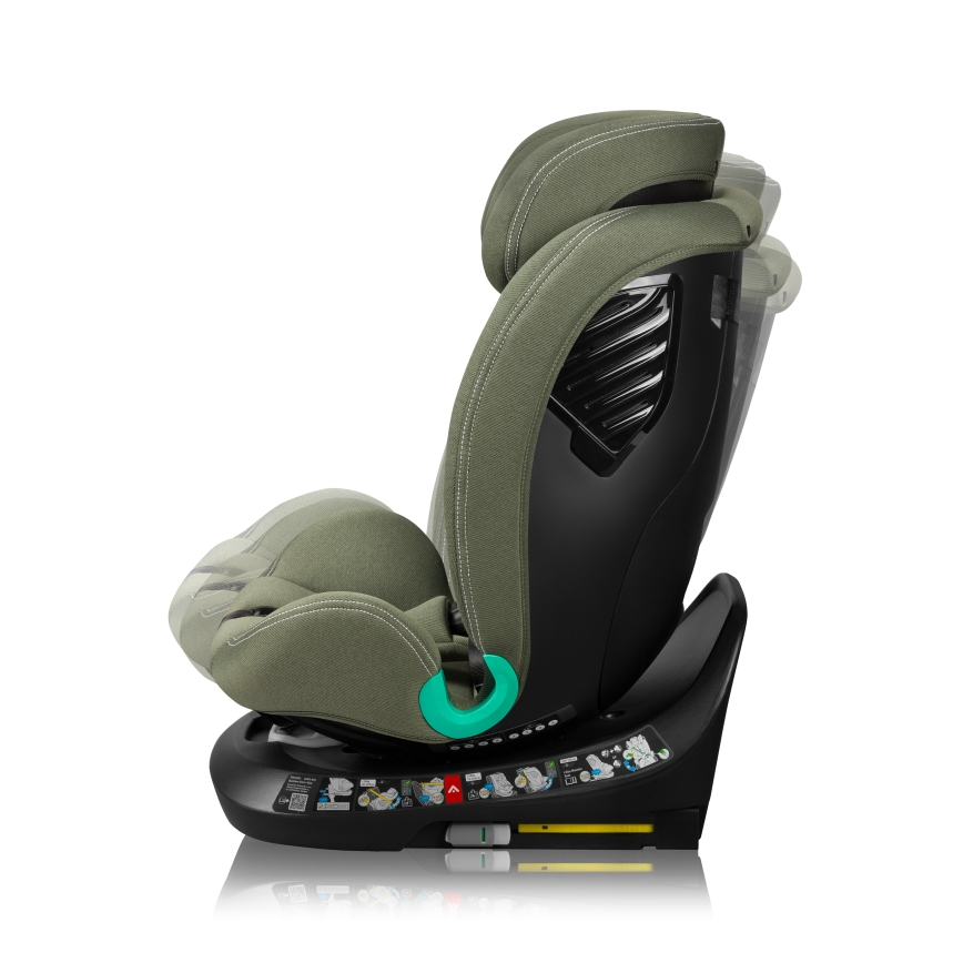 Lionelo - Въртящо се автокресло с база BASTIAAN ONE i-Size 40-150 см Оливково зелено