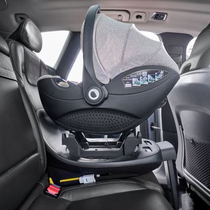 Lionelo - Детско завъртащо се автокресло с база MOXIE SET i-Size 40-87 см, пясъчен беж