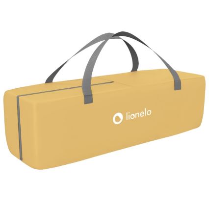 Lionelo - Детско креватче за пътуване SVEN PLUS сив/жълти