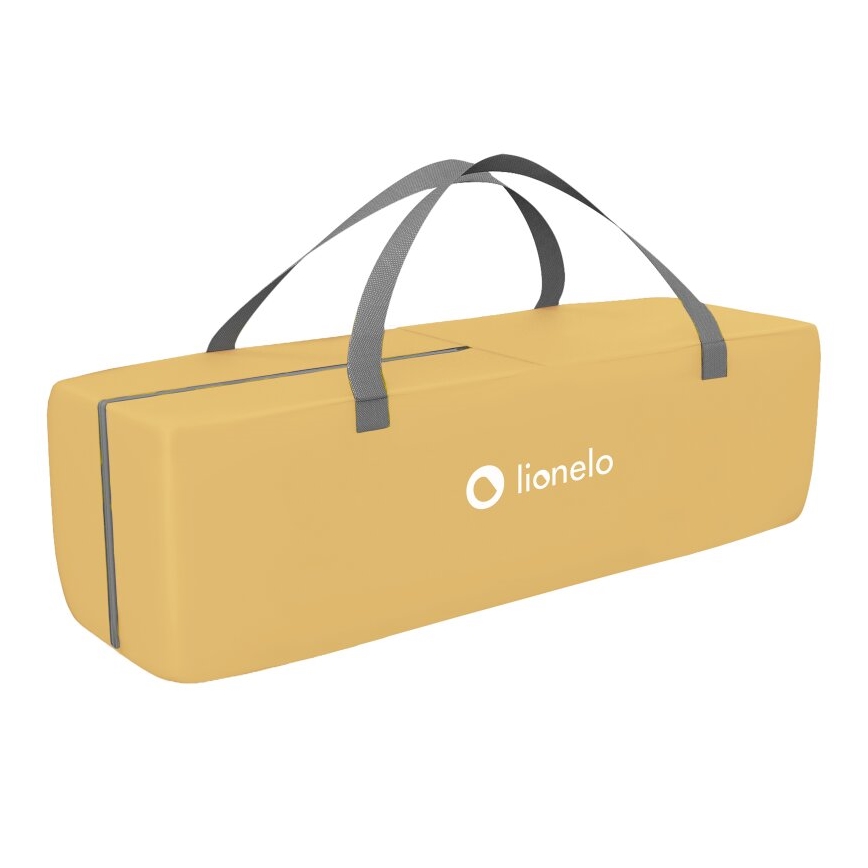 Lionelo - Детско креватче за пътуване SVEN PLUS сив/жълти