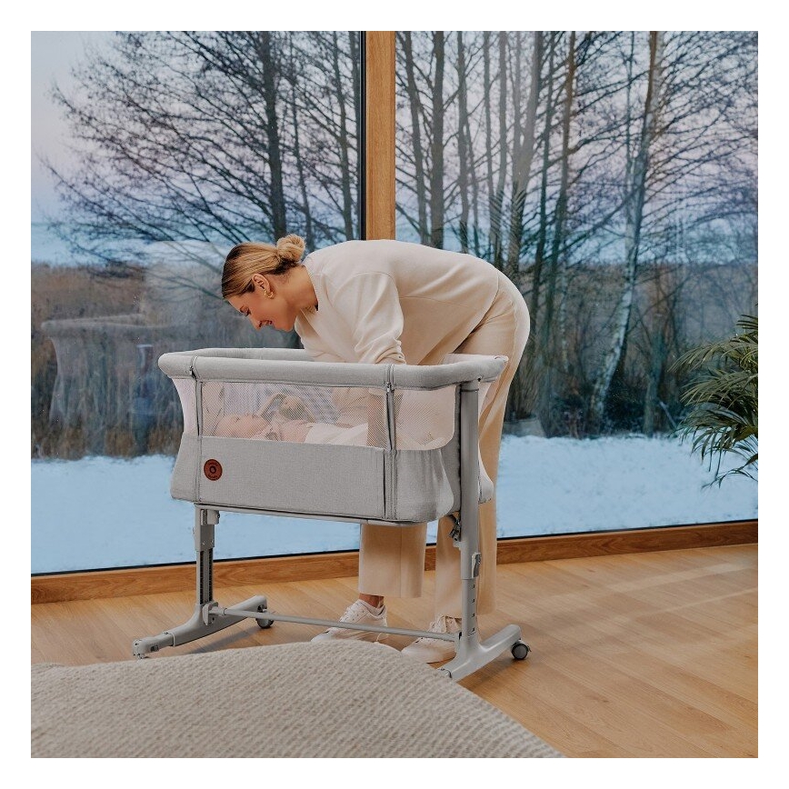 Lionelo - Детско креватче 3 в 1 AURORA сиво