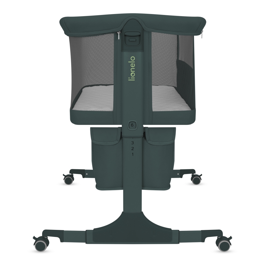 Lionelo - Детско креватче 3 в 1 JODIE зелено-графит