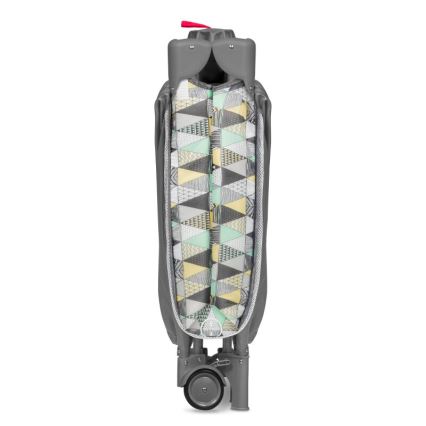 Lionelo - Детско креватче за пътуване SVEN PLUS сив/жълти