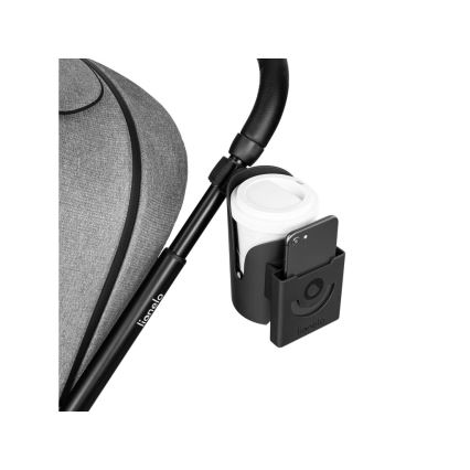 Lionelo - държач за напитки за детска количка OVE Черен оникс