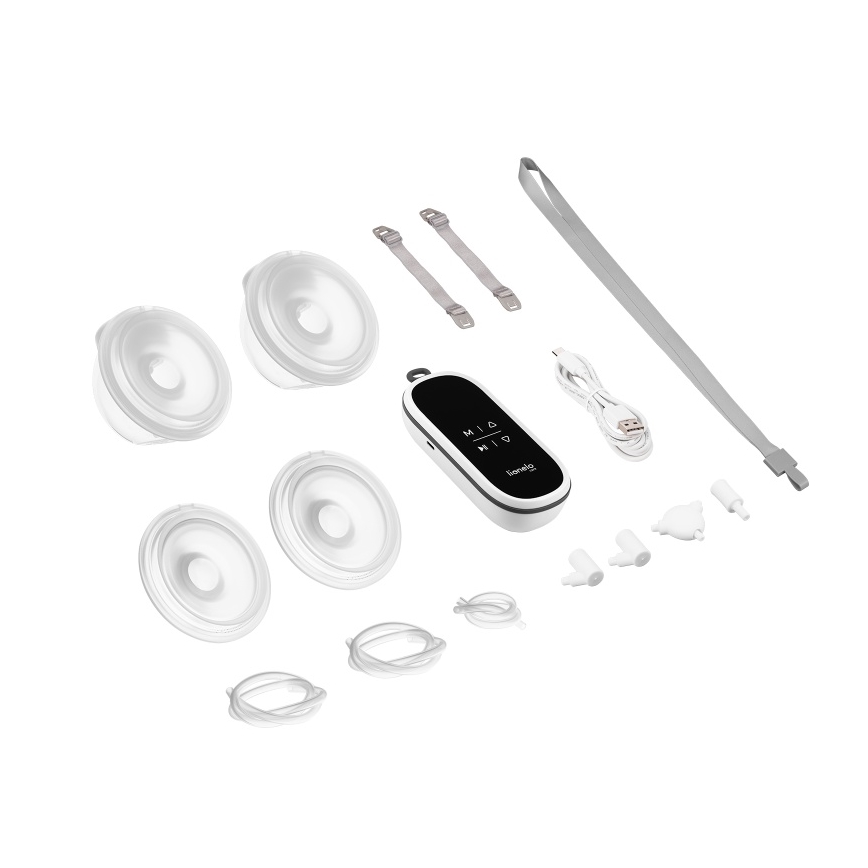 Lionelo - Електрическа акумулаторна двойна помпа за кърма TWEE FREE 5V 1500 mAh 150 ml