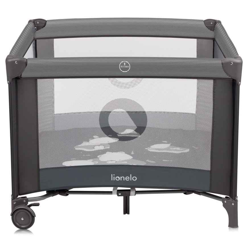 Lionelo - Игрална кошара BONNIE, сив в скандинавски стил