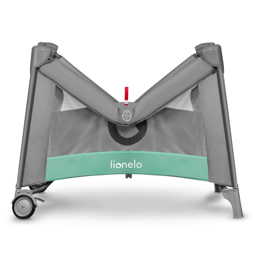 Lionelo - Игралски манеж MILLE Сиво-зелен