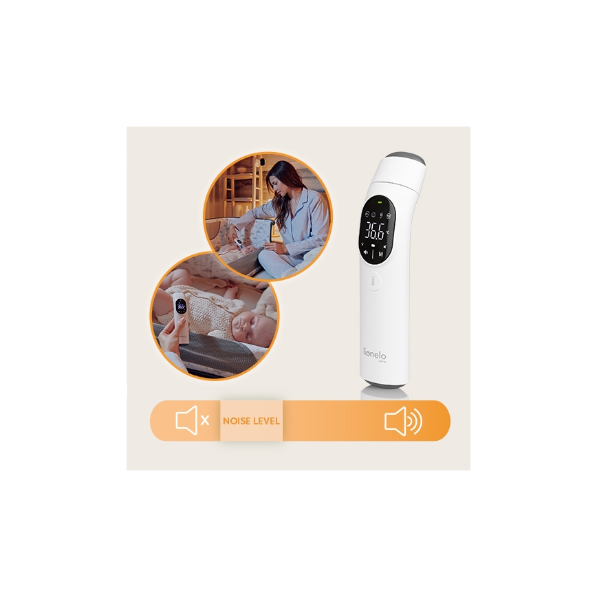Lionelo - Инфрачервен термометър FEVERSCAN 2xAAA