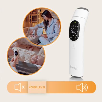 Lionelo - Инфрачервен термометър FEVERSCAN с 2xAAA батерии