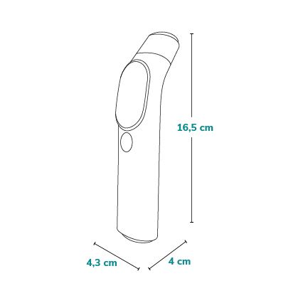 Lionelo - Инфрачервен термометър FEVERSCAN с 2xAAA батерии
