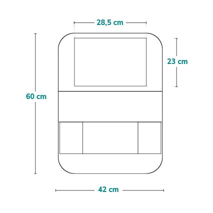 Lionelo - Органайзер за автомобил SEAT ORGANIZER Черен