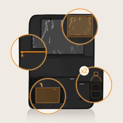 Lionelo - Органайзер за автомобил SEAT ORGANIZER Черен