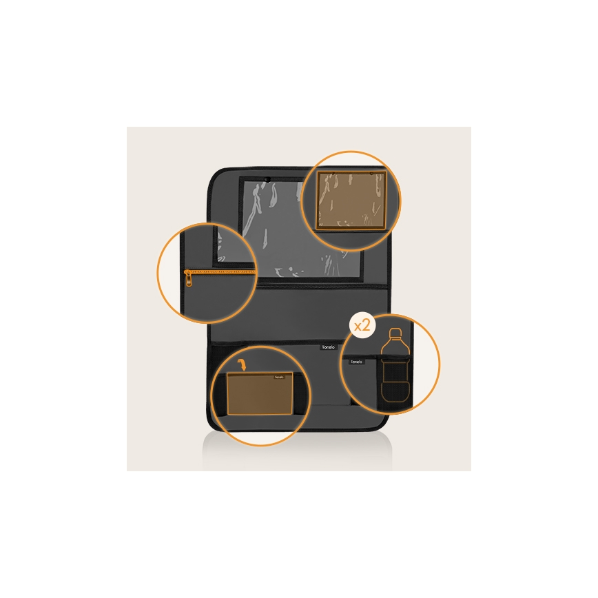 Lionelo - Органайзер за автомобил SEAT ORGANIZER сив