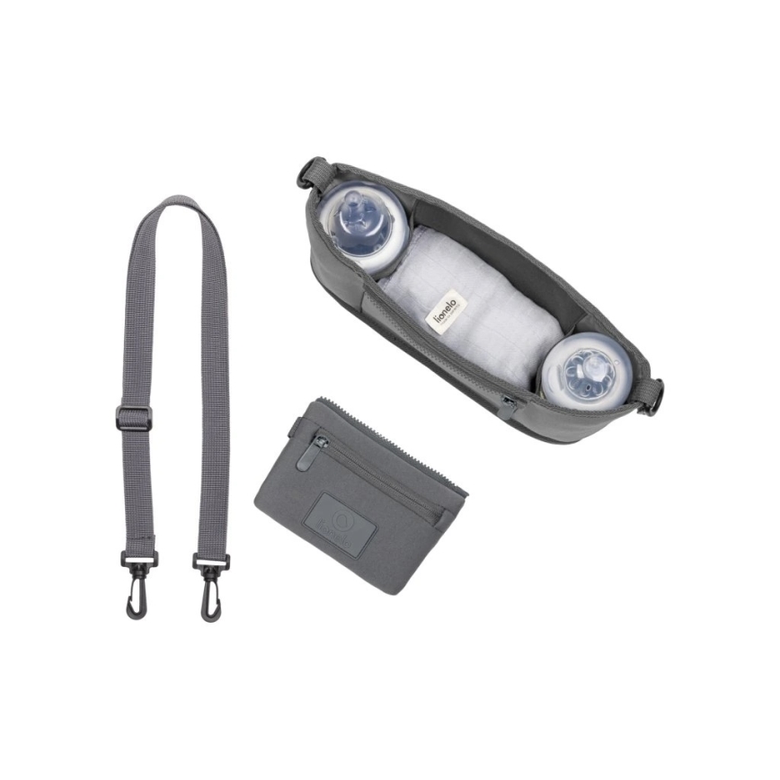 Lionelo - Органайзер за бебешка количка LITTLE CUBE Grey Stone