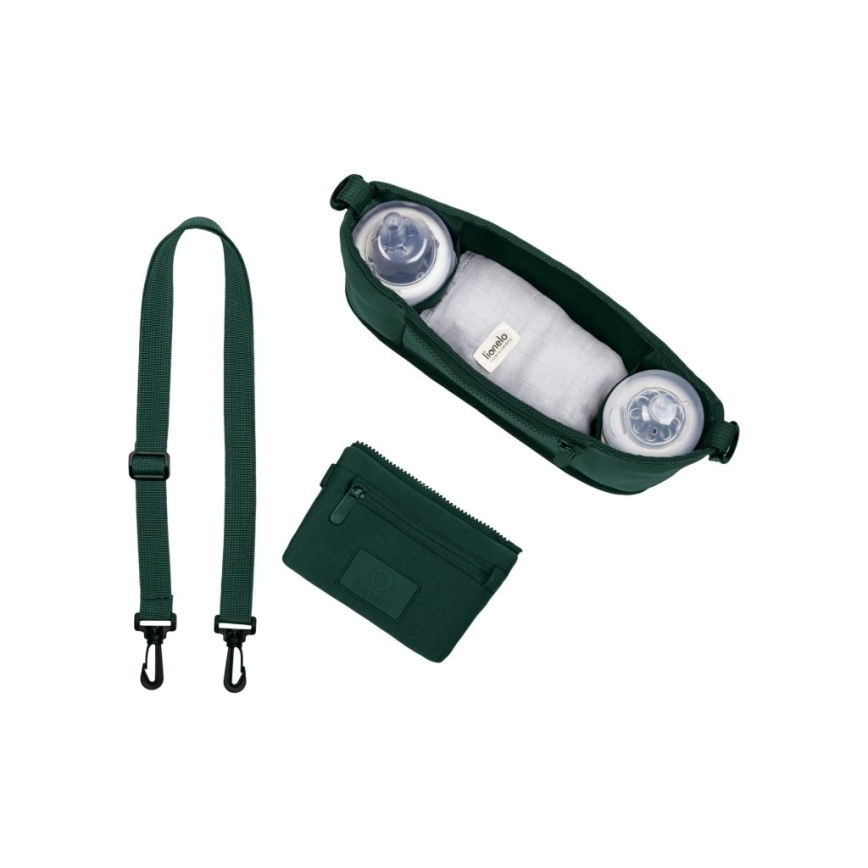 Lionelo - органайзер за бебешка количка LITTLE CUBE Зелена гора