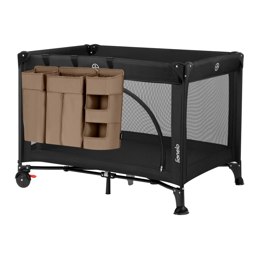 Lionelo - Органайзер за бебешко креватче 3 в 1 SIDEPOCKET бежов