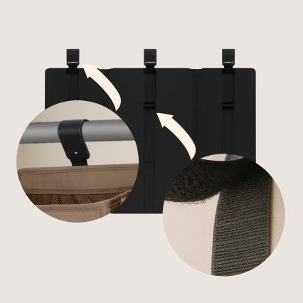 Lionelo - Органайзер за креватче 3 в 1 SIDEPOCKET Черен