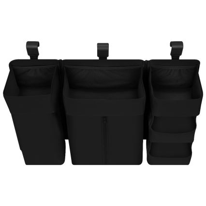 Lionelo - Органайзер за креватче 3 в 1 SIDEPOCKET Черен