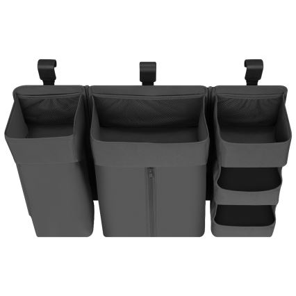 Lionelo - Органайзер за креватче 3 в 1 SIDEPOCKET сив