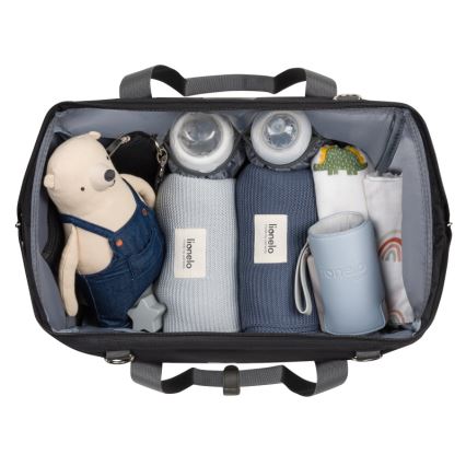 Lionelo - Пеленална чанта за количка IDA Черен оникс