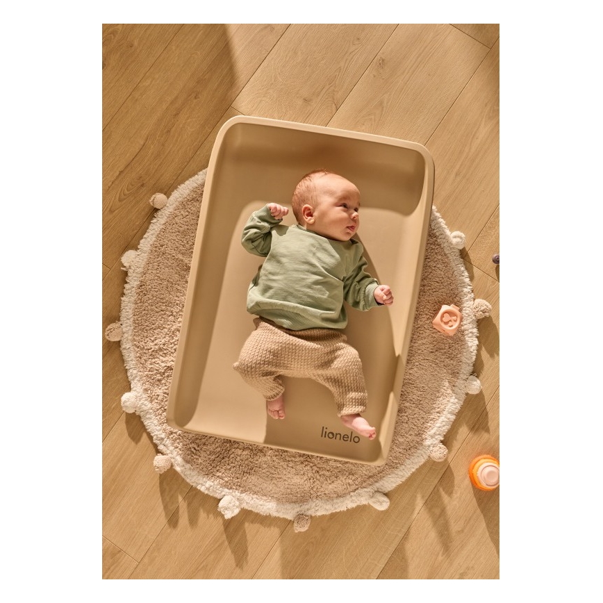 Lionelo - Пеленална подложка MEGS 49x70 см Бежов пясък