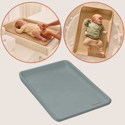 Lionelo - пеленална подложка MEGS 49x70 см Grey Dove