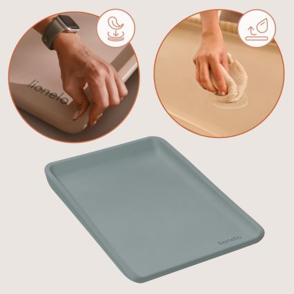 Lionelo - пеленална подложка MEGS 49x70 см Grey Dove