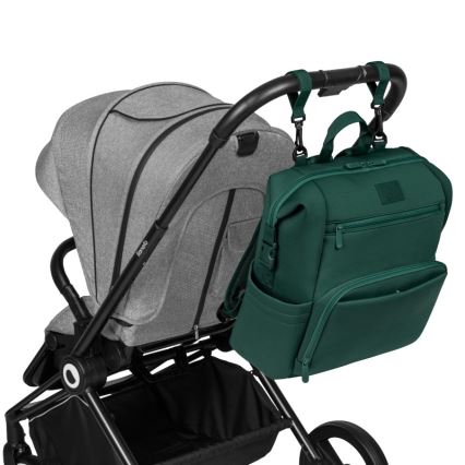 Lionelo - Пеленска чанта за количка CUBE Green Forest